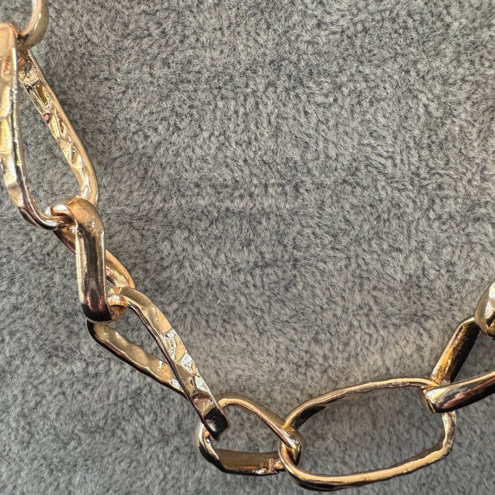 J Crew Chainlink Necklace Twisted Mixed Oval - Picture 4 of 4